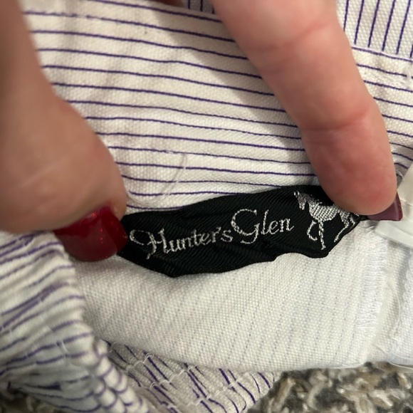 5/$25 Vintage Hunter’s Glen women’s striped high waisted shorts size 13/14 - Picture 4 of 12